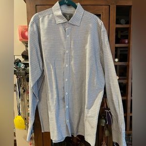 Maker and Company XL blue hey brown pattern